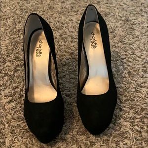 Black platform heels